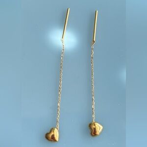 Heart tictac earrings 18k gold